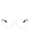Prada Rectangle-frame Glasses In Transparent