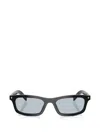 Prada Rectangle-frame Sunglasses In Black