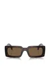 Prada Rectangle-frame Sunglasses In Black