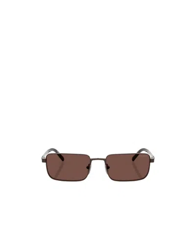 Prada Rectangle-frame Sunglasses In Brown