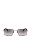 Prada Rectangle-frame Sunglasses In Gold