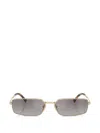 Prada Rectangle-frame Sunglasses In Brown