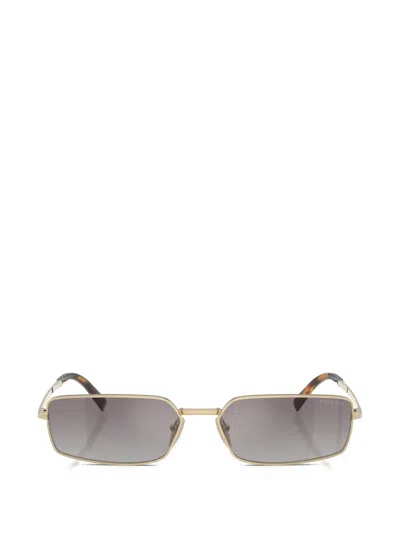 Prada Rectangle-frame Sunglasses In Brown