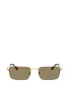 Prada Rectangle-frame Sunglasses In Gold