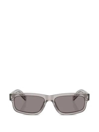 Prada Rectangle-frame Sunglasses In Gray
