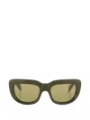 Prada Rectangle-frame Sunglasses In Green
