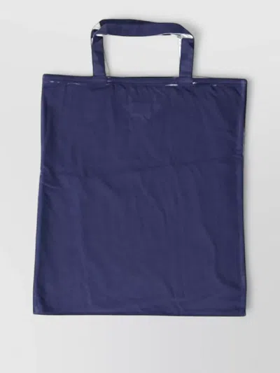 Prada Rectangular Cotton Tote Bag Chic Outings In Purple