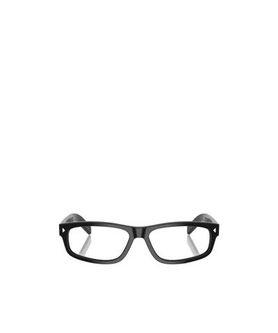 Prada Rectangular Flat Mirror In Black