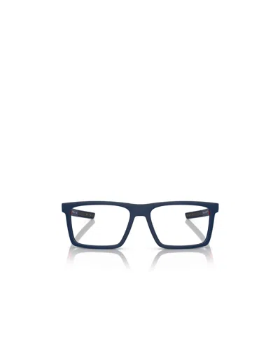Prada Rectangular-frame Flat Mirror In Blue
