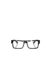 Prada Rectangular Frame Logo Flat Mirror In Black