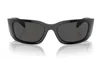 Prada Rectangular Frame Sunglasses In Black