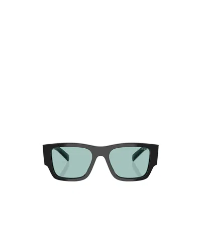 Prada Rectangular Frame Sunglasses In Black