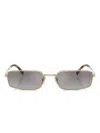 Prada Rectangular-frame Sunglasses In Gray