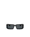Prada Womens Black Pr 06ys Rectangle-frame Acetate Sunglasses In Gray
