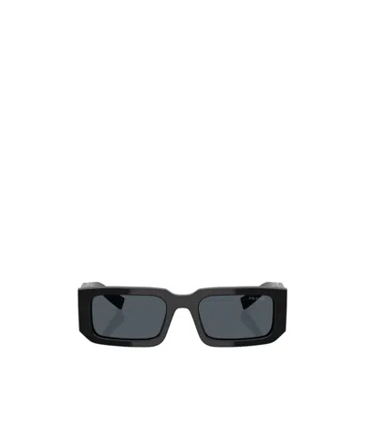 Prada Rectangular Frame Sunglasses In Gray