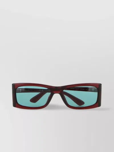 Prada Rectangular Frame Sunglasses Opr B03s In Green
