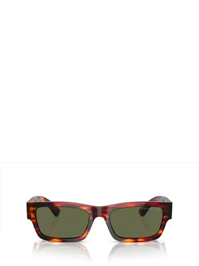 Prada Rectangular Frame Sunglasses Sunglasses In Brown