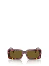 Prada Rectangular-frame Sunglasses Sunglasses In 18n01t Mahogany