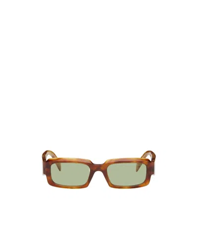 Prada Rectangular Full-frame Sunglasses In Nude