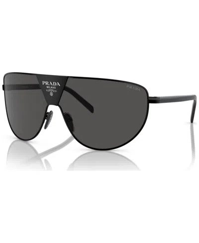 Prada Rectangular Men's Sunglasses, Pr 69zs In Black