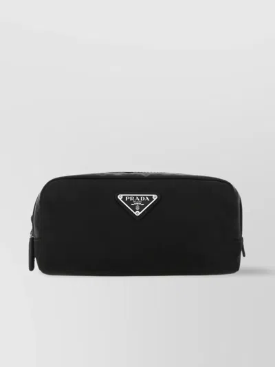 Prada Rectangular Re-nylon Beauty Case With Saffiano Leather