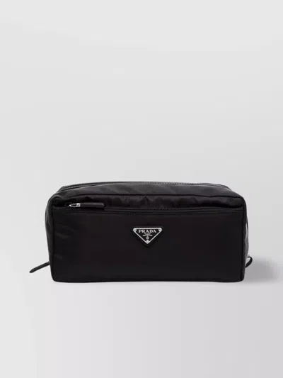 Prada Rectangular Shape Travel Companion In Black