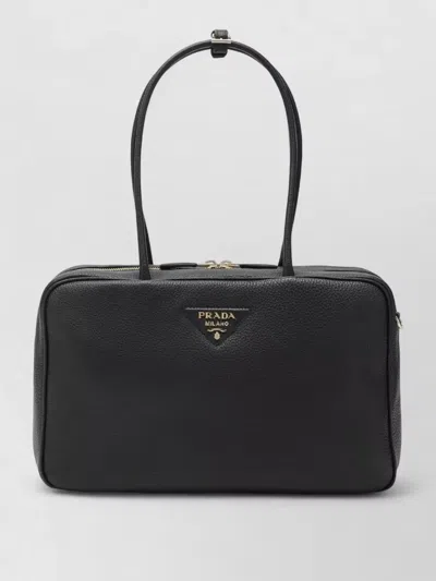Prada Rectangular Shoulder Bag Top Handles Design