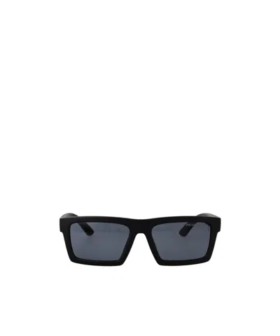 Prada Rectangular Sunglasses In Gray