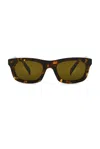 Prada Rectangular Sunglasses In Black