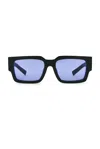 Prada Rectangular Sunglasses In Black