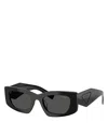 Prada Rectangular Sunglasses, 51mm In Pattern