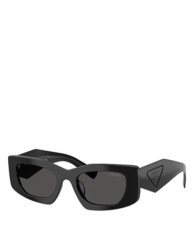 Prada Rectangular Sunglasses, 51mm In Pattern
