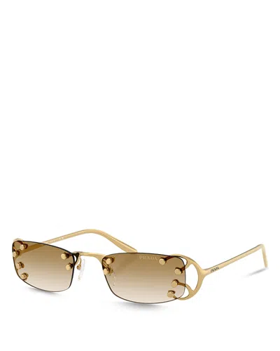 PRADA RECTANGULAR SUNGLASSES, 52MM