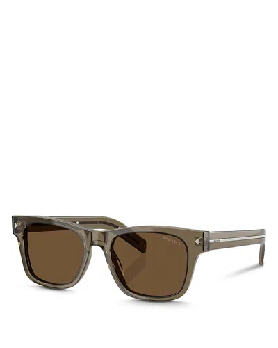 Prada Rectangular Sunglasses, 54mm In Brown