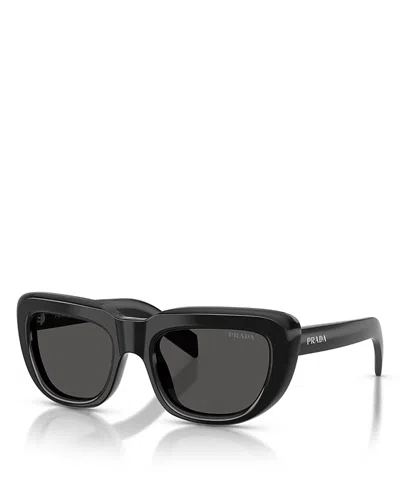 Prada Rectangular Sunglasses, 54mm In Neutral