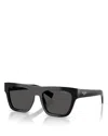 Prada Men's Rectangle Sunglasses, Pr C03s In Black