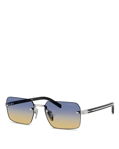 PRADA RECTANGULAR SUNGLASSES, 55MM