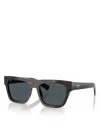 Prada Men's Rectangle Sunglasses, Pr C03s In Brown