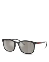 PRADA RECTANGULAR SUNGLASSES, 56MM