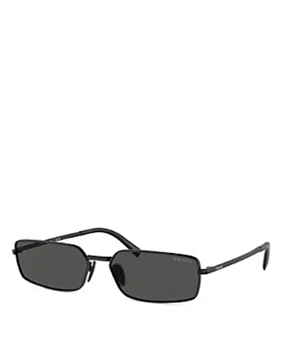 PRADA RECTANGULAR SUNGLASSES, 59MM