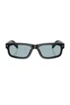 Prada Rectangular Sunglasses In Black