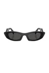 Prada Rectangular Sunglasses In Black