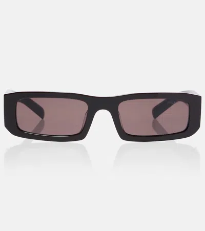 Prada Rectangular Sunglasses In Black