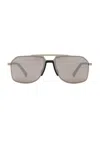 Prada Rectangular Sunglasses In Gray