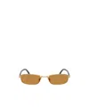 Prada Rectangular Sunglasses In Brown