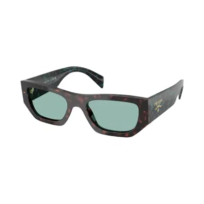 Pre-owned Prada Rectangular Sunglasses 'green' | Women's Size Onesize