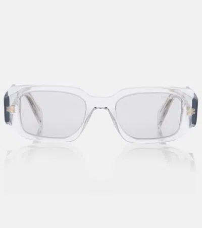 Prada Rectangular Sunglasses In Grey