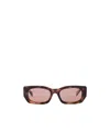 Prada Rectangle-frame Sunglasses In Pink