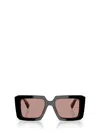 Prada Tortoiseshell-effect Square Sunglasses In Black
