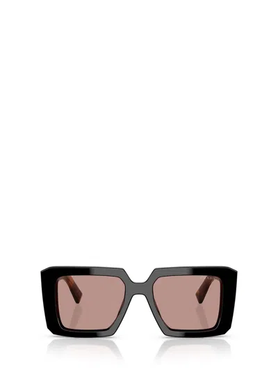 Prada Rectangular Sunglasses In Pink